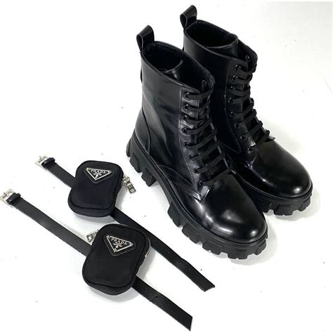 mens prada combat boots|prada boot pouch replacement.